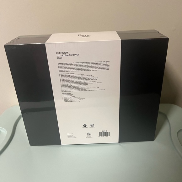L’ANGE Le Styliste Luxury Salon Dryer – Black – NEW IN SEALED BOX - Picture 10 of 13